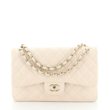 Chanel Classic Double Flap Bag Quilted Caviar Jumbo