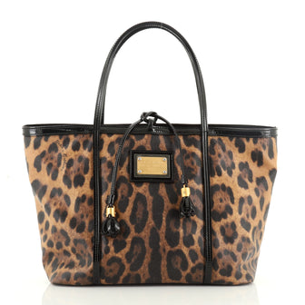 Dolce & Gabbana Miss Escape Zip Tote Printed Coated Canvas Large