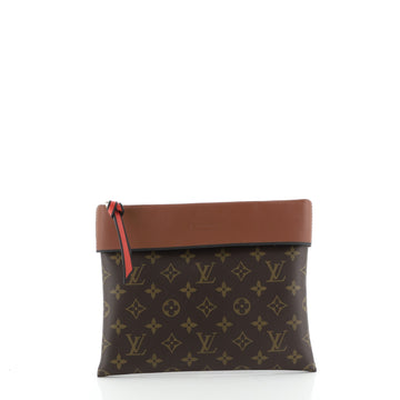 Louis Vuitton Tuileries Pochette Monogram Canvas with Leather