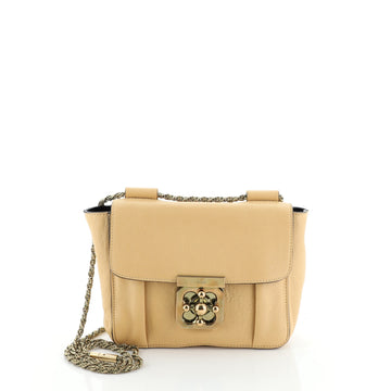 Chloe Elsie Chain Shoulder Bag Leather Small