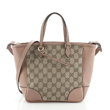 Gucci Bree Convertible Tote GG Canvas with Leather Small