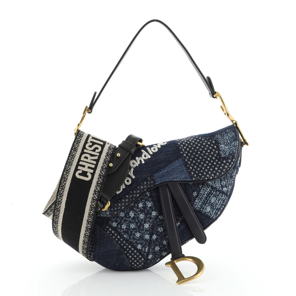 Dior saddle bag patchwork Clearance