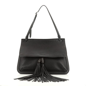 Gucci Bamboo Daily Flap Bag Leather