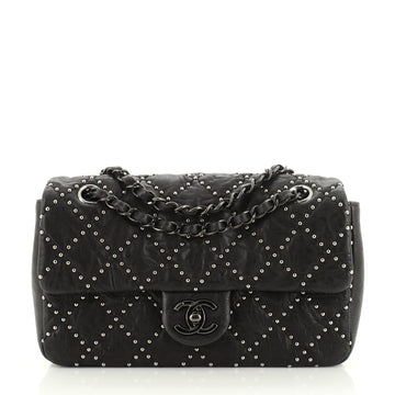 Chanel Paris-Dallas Metal Beauty Flap Bag Quilted Studded Distressed Calfskin Medium