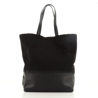 Chanel Sport Tote Wool and Calfskin North South