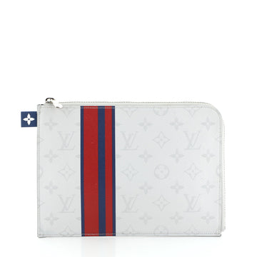 Louis Vuitton Pochette Jour Limited Edition Monogram White Canvas PM