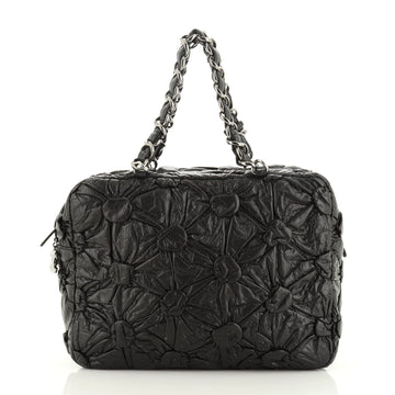 Chanel Lemarie Bowler Bag Draped Lambskin Medium