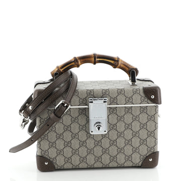 Gucci Bamboo Globe-Trotter Vanity Case GG Coated Canvas