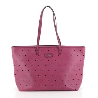 Fendi Roll Tote Perforated Leather Large