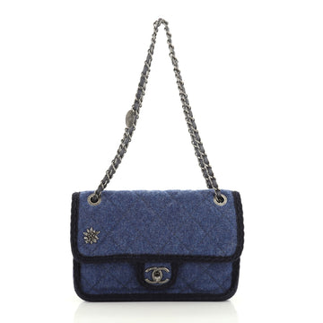 Chanel Paris-Salzburg Flap Bag Quilted Wool Small