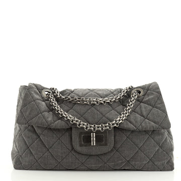 Chanel Reissue 2.55 Flap Bag Quilted Denim XXL