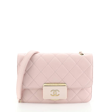 Chanel Beauty Lock Flap Bag Quilted Sheepskin Mini