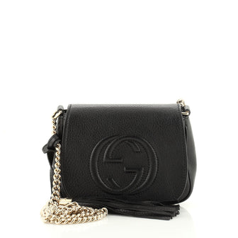 Gucci Soho Chain Crossbody Bag Leather Small