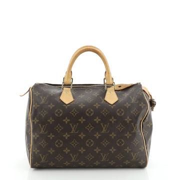 Louis Vuitton Speedy Handbag Monogram Canvas 30
