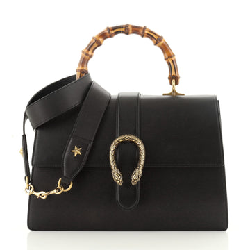 Gucci Dionysus Bamboo Top Handle Bag Leather Large