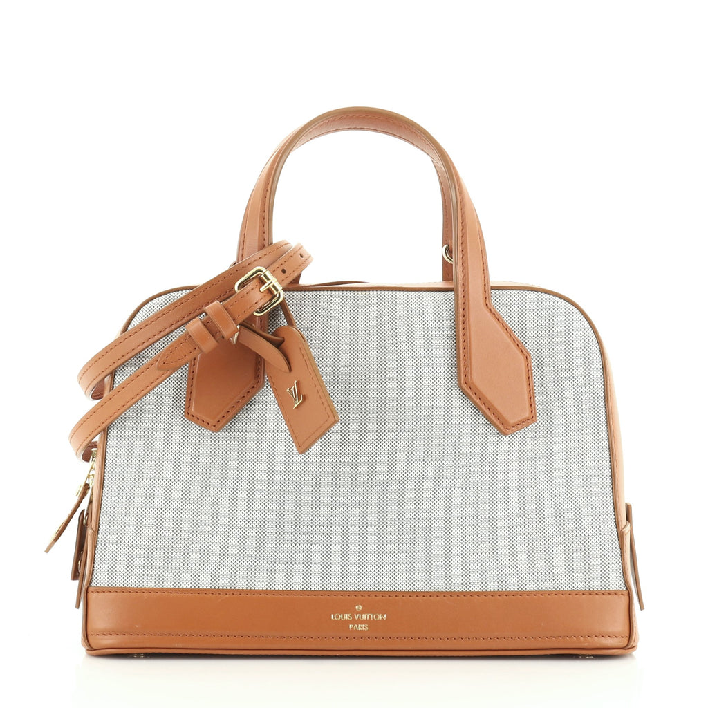 Louis Vuitton Dora Handbag Canvas with Leather PM Brown 546982