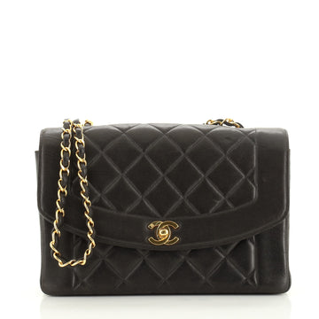 Chanel Vintage Diana Flap Bag Quilted Lambskin Medium