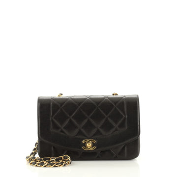 Chanel Vintage Diana Flap Bag Quilted Lambskin Small