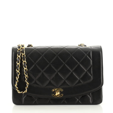 Chanel Vintage Diana Flap Bag Quilted Lambskin Medium