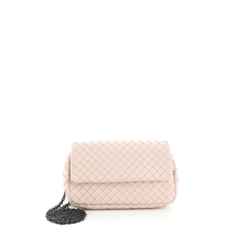 Bottega Veneta Expandable Chain Crossbody Bag Intrecciato Nappa Small