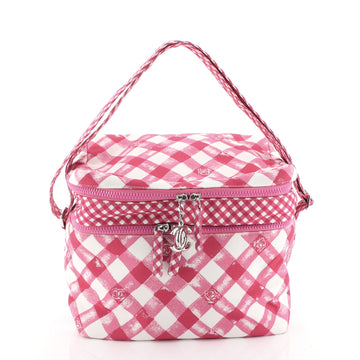Chanel Lunch Box Shoulder Bag Printed Canvas Medium