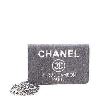 Chanel Deauville Wallet on Chain Denim