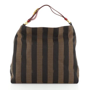 Fendi Pequin Hobo Canvas