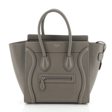 Celine Luggage Bag Grainy Leather Micro