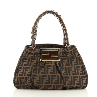 Fendi Mia Tote Zucca Canvas Small