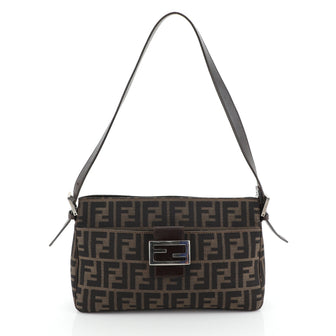 Fendi Vintage Shoulder Bag Zucca Canvas Medium