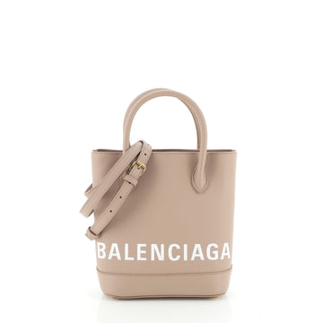 Balenciaga Logo Ville Tote Leather XXS
