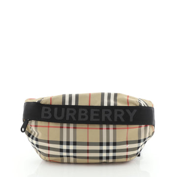 Burberry Bum Bag Vintage Check Canvas with Nylon