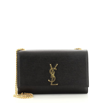 Saint Laurent Classic Monogram Crossbody Bag Grainy Leather Medium