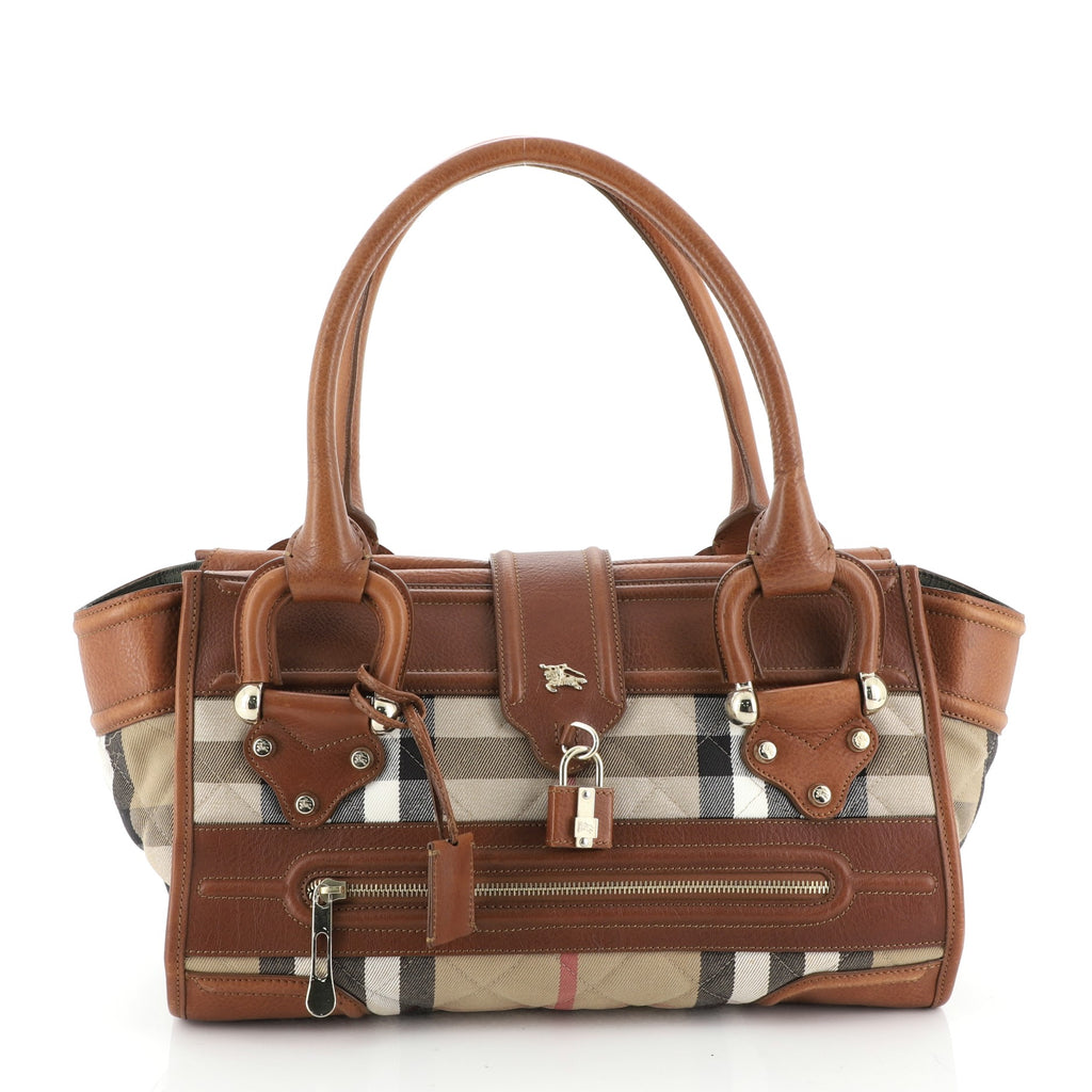 Burberry House Check Quilted Manor Tote