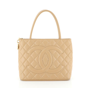Chanel Medallion Tote Quilted Caviar