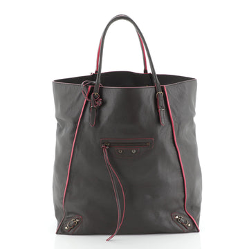 Balenciaga Papier Basket Tote Classic Studs Leather