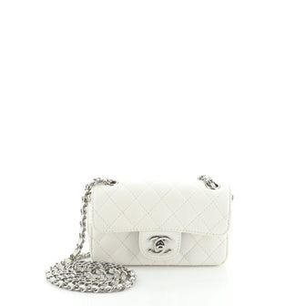 Chanel Classic Single Flap Bag Quilted Caviar Extra Mini