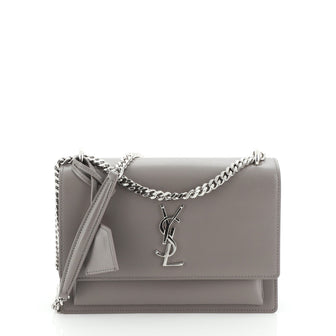 Saint Laurent Sunset Crossbody Bag Leather Medium