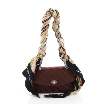 Balenciaga Foulard BB Chain Round Shoulder Bag Quilted Jacquard Small