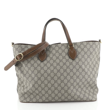 Gucci Convertible Soft Tote GG Coated Canvas Medium
