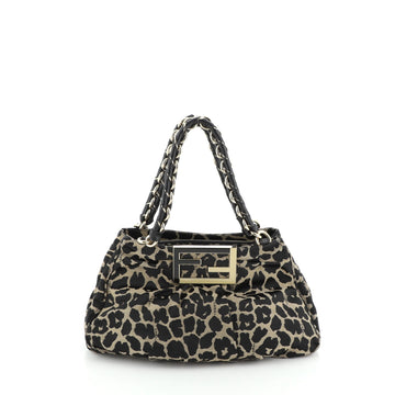Fendi Mia Tote Printed Fabric Small
