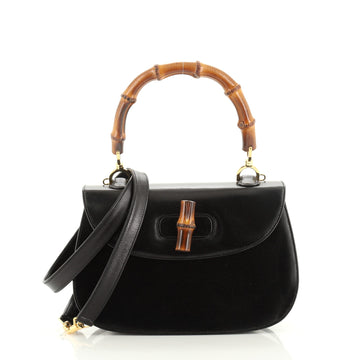 Gucci Vintage Bamboo Top Handle Bag Leather Medium
