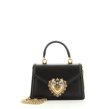Dolce & Gabbana Devotion Top Handle Bag Leather Small