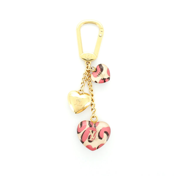 Louis Vuitton Rouge Fauviste Leopard Stephen Sprouse Heart Couer Key Holder  and Bag Charm - Yoogi's Closet