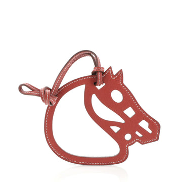 Hermes Paddock Cheval Horse Bag Charm Leather