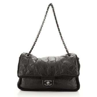 Chanel Chic Knit Flap Bag Sheepskin and Wool Small
