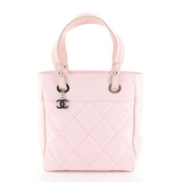 Chanel Biarritz Tote Quilted Canvas Small