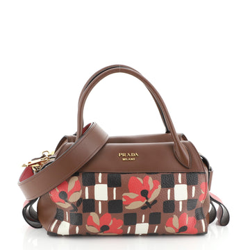 Prada Bowling Ribbon Bag Printed Leather