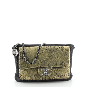 Chanel Mineral Nights Flap Evening Bag Metallic and Quilted Leather