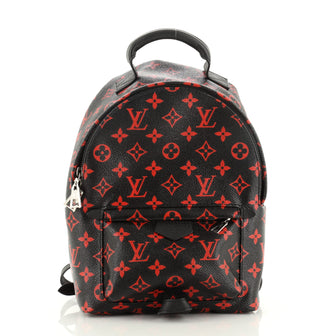 limited edition louis vuitton red and black backpack Louis Vuitton Palm Springs Backpack Limited Edition Monogram Infrarouge PM  Black 5490951